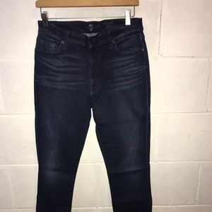 7 for all mankind high waist ankle skinny 31